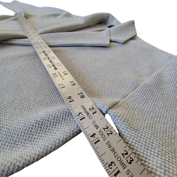 BANANA REPUBLIC Relaxed Fit Knit Double Breasted Grandpa Blazer Womens L Lounge - Picture 11 of 14